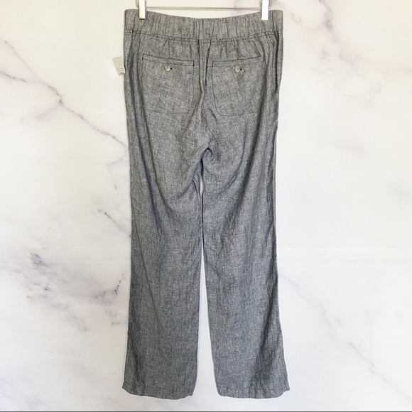 SOLD Athleta Heathered Gray Linen Pants - Picture 6 of 11